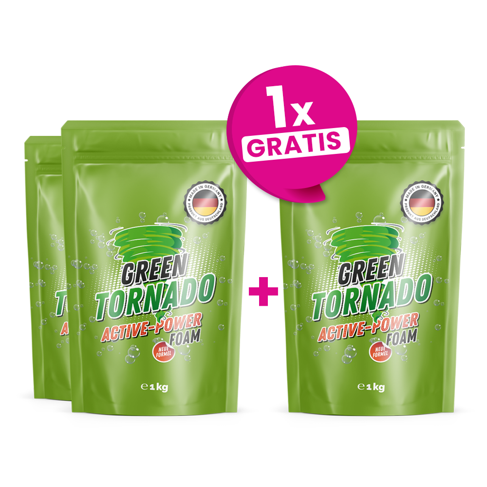 GREEN TORNADO (1000 g) | Hochwirksamer WC-Reiniger mit Aktivschaumformel