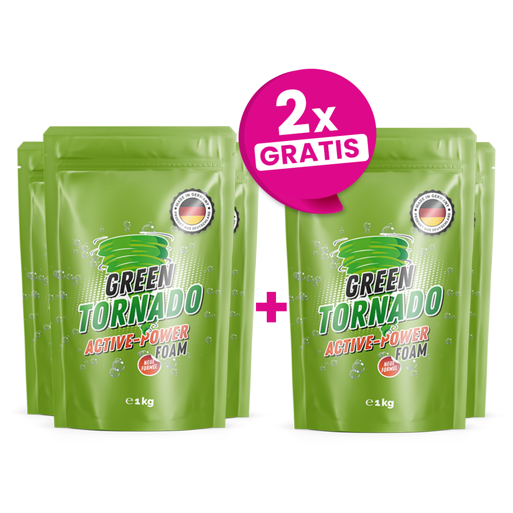 GREEN TORNADO (1000 g) | Hochwirksamer WC-Reiniger mit Aktivschaumformel