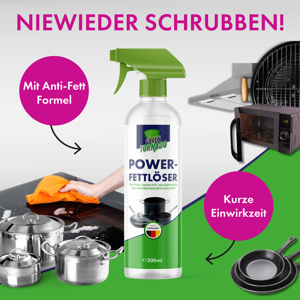 Green Tornado Power-Fettlöser mit Sprühkopf (500 ml)